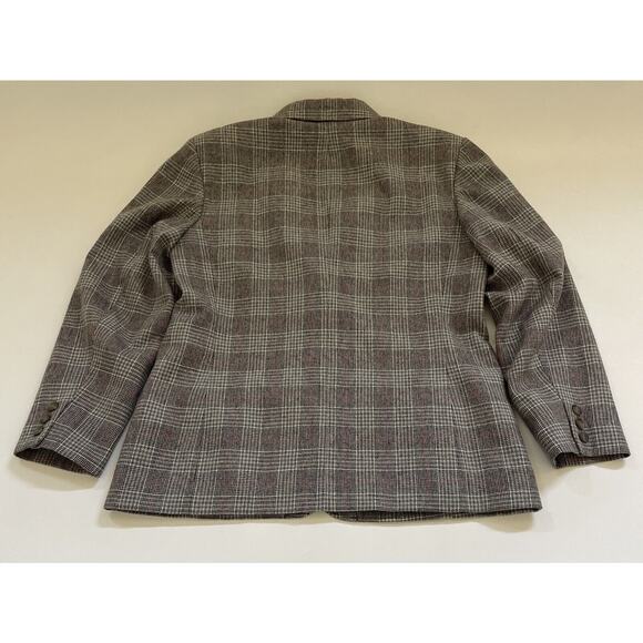 VTG Pendleton Blazer 100% Virgin Wool Womens 12 Academic Career Plaid Coat USA - Picture 8 of 10